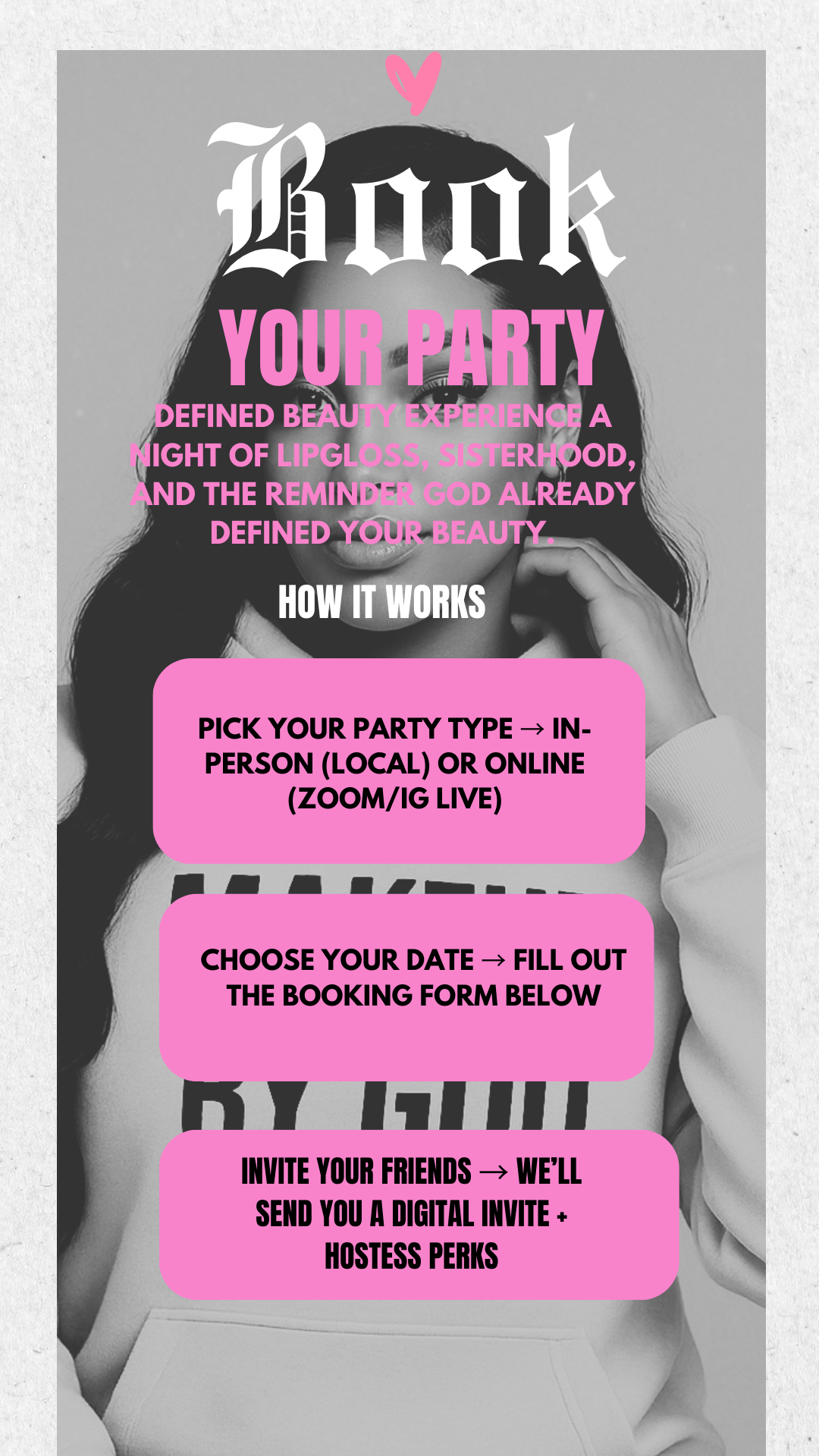 Book a Goddefinedbeauty Party